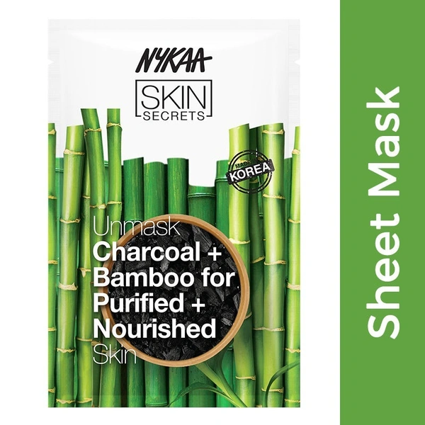 NYKAA Nykaa Skin Secrets Exotic Indulgence Charcoal + Bamboo Sheet Mask