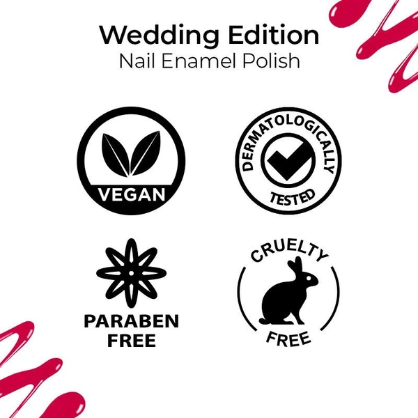 NYKAA Nykaa Wedding Edition Nail Enamel Polish - Cherry On Top 272