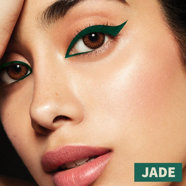Nykaa GLAMOReyes Waterproof & Smudgeproof Colored Kajal Eyeliner Eye Pencil - Jade