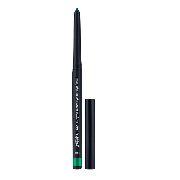 Nykaa GLAMOReyes Waterproof & Smudgeproof Colored Kajal Eyeliner Eye Pencil - Jade