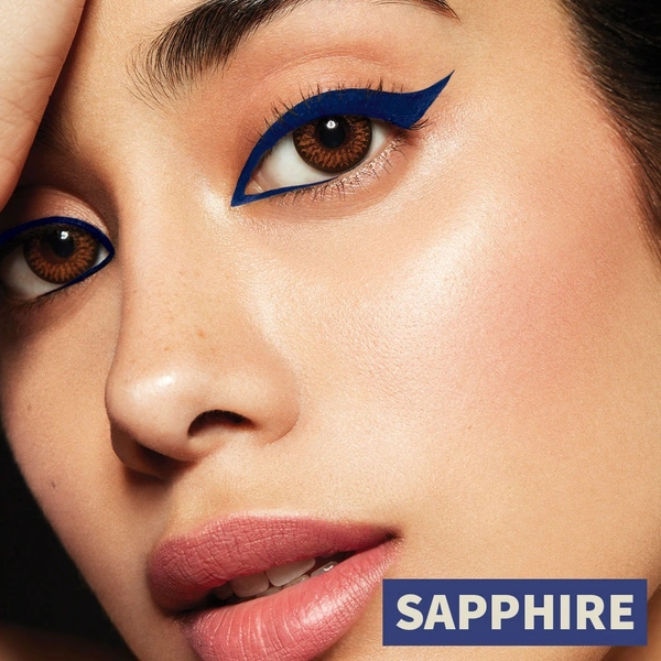 Nykaa GLAMOReyes Waterproof & Smudgeproof Colored Kajal Eyeliner Eye Pencil - Sapphire