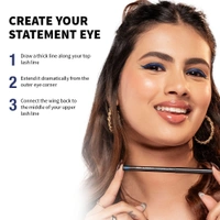 Nykaa GLAMOReyes Waterproof & Smudgeproof Colored Kajal Eyeliner Eye Pencil - Sapphire