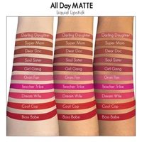 NYKAA Nykaa All Day Matte Waterproof, Transfer Proof, 12H Liquid Lipstick - Darling Daughter