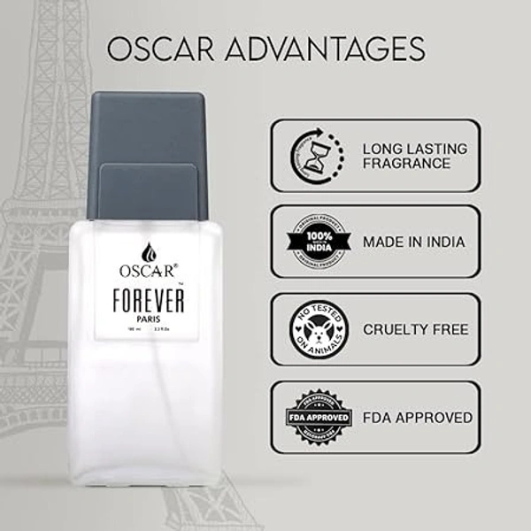 OSCAR FOREVER WHITE SPRAY PERFUME Eau de Parfum  -  100 ml (For Boys & Girls)