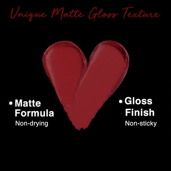 Nykaa 8 Hour Lasting Full Cover Matte Gloss - Glam Diva