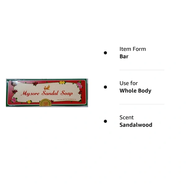 MYSORE SANDAL Sandal Soap (3 x 150 g)