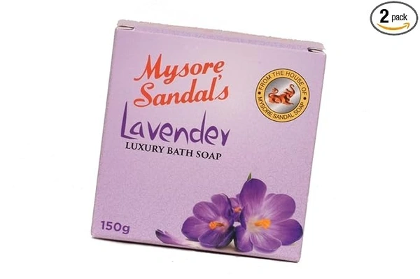 MYSORE SANDAL Lavender Luxury Bath Soap (3 x 150 g)