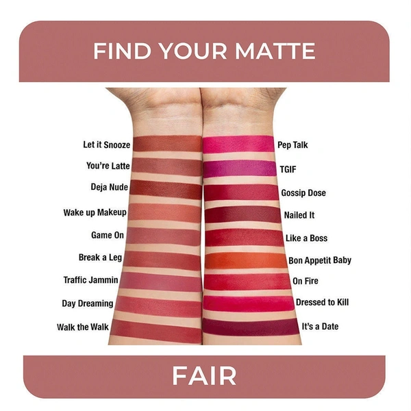 NYKAA Nykaa So Creme! Creamy Matte Lipstick - Wakeup Makeup