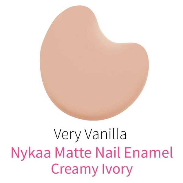 NYKAA Nykaa Matte Nail Enamel Polish - Very Vanilla 156