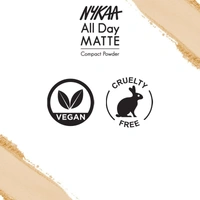 NYKAA Nykaa All Day Matte 12Hr Oil Control Face Compact Powder With SPF 15 PA ++ - Beige 03 - Beige
