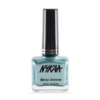 NYKAA Nykaa Mirror Chrome Nail Lacquer - Lunar Green River 162