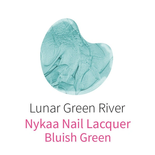 NYKAA Nykaa Mirror Chrome Nail Lacquer - Lunar Green River 162