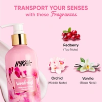 Nykaa Wanderlust Japanese Cherry Blossom Body Lotion- 8hr Moisture Lock + Non-Greasy + 0% Paraben