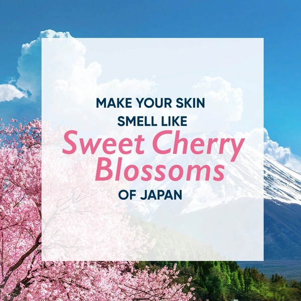 Nykaa Wanderlust Japanese Cherry Blossom Body Lotion- 8hr Moisture Lock + Non-Greasy + 0% Paraben