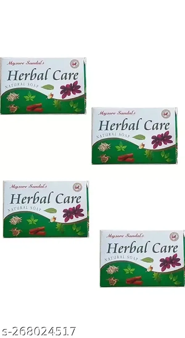 MYSORE SANDAL Herbal Care Natural Soap (4 x 100 g)