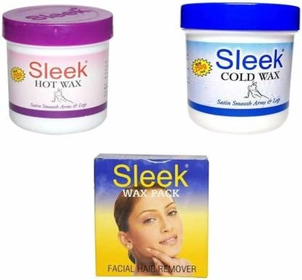 Sleek Cold Wax 250 G+ Hot Wax 250 G+ Wax Pack Wax (580 g)