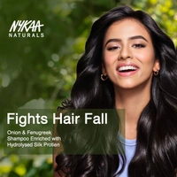 NYKAA Nykaa Naturals Anti-Hair Fall Sulphate-Free Shampoo With Onion, Fenugreek & Hydrolysed Silk Protein