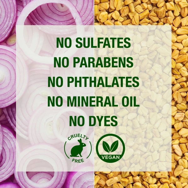 NYKAA Nykaa Naturals Anti-Hair Fall Sulphate-Free Shampoo With Onion, Fenugreek & Hydrolysed Silk Protein