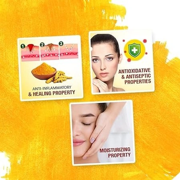 Sunny SUNNY Turmeric Soap (75 GM X 4 PC) (4 x 75 g) - Yellow
