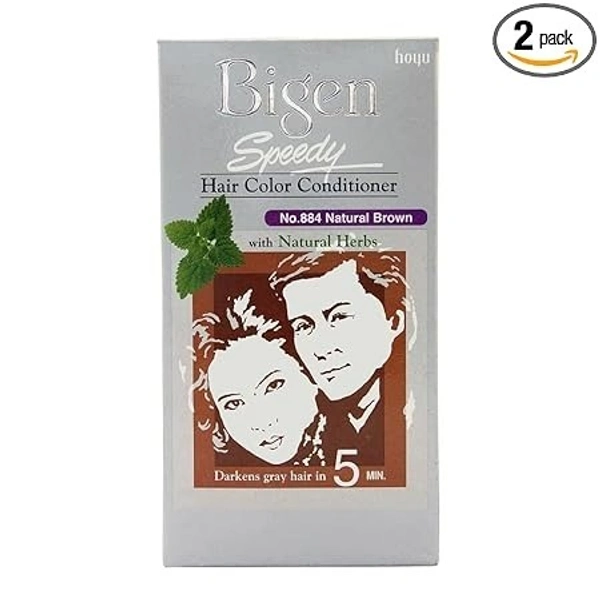 BIGEN Bigen Speedy Hair Color, 884, 80 Gm (Natural Brown)
