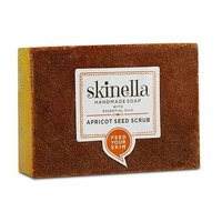 SKINELLA Apricot Seed Scrub Soap (Pack of 3) (3 x 33.33 g)