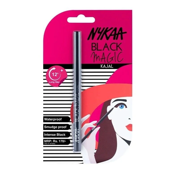 NYKAA Black Magic Kajal (Black, 0.5 g)