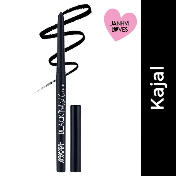 NYKAA Black Magic Kajal (Black, 0.5 g)