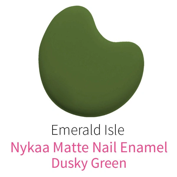 Nykaa Matte Nail Enamel Polish - Emerald Isle 118