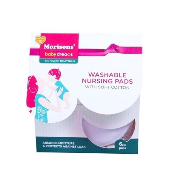 MORISONS Morisons 6 Pc Nursing Breast Pad (Pack of 6)