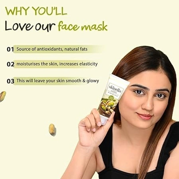 SKINELLA Pistachio Illuminating Face Mask (50 g) - 50g