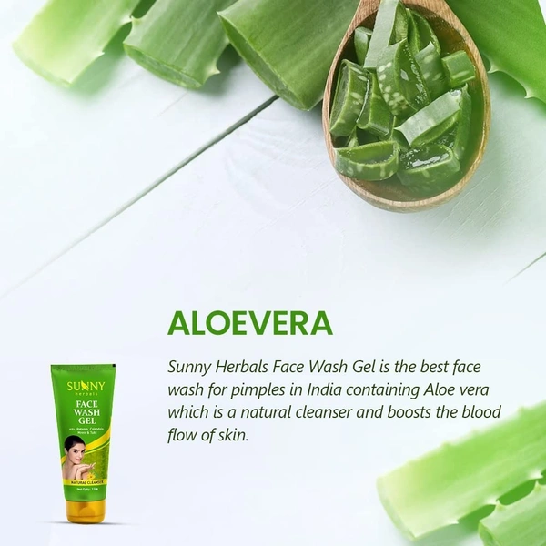 Sunny SUNNY  with Aloe Vera, Calendula, Neem and Tulsi Face Wash (110 g)