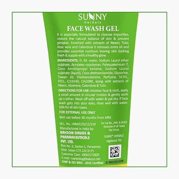 SUNNY Aloevera, Calendula, Aloe Vera, Calendula, Neem Tulsi Face wash (2Pc) Face Wash (210 g)