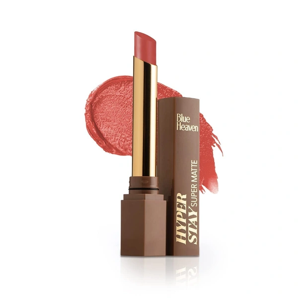 BLUE HEAVEN Hyper stay Super Matte Lipstick Blushed Mood 721 (Brown, 2.2 g)
