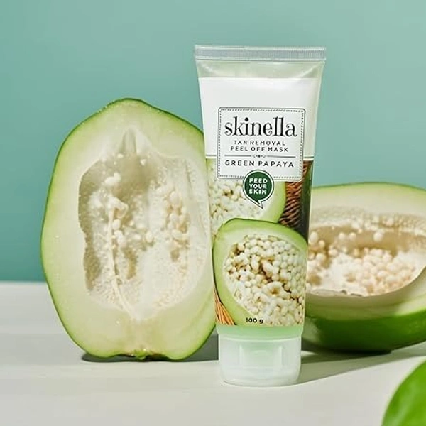 SKINELLA Green Papaya Tan Removal Peel Off Mask (100 ml)