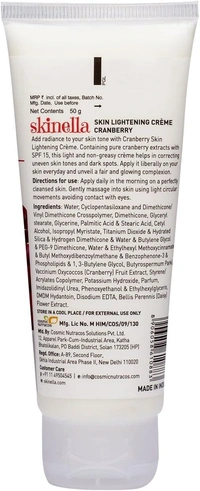 SKINELLA Cranberry Skin Lightening Creme (Pack of 2) (100 g)