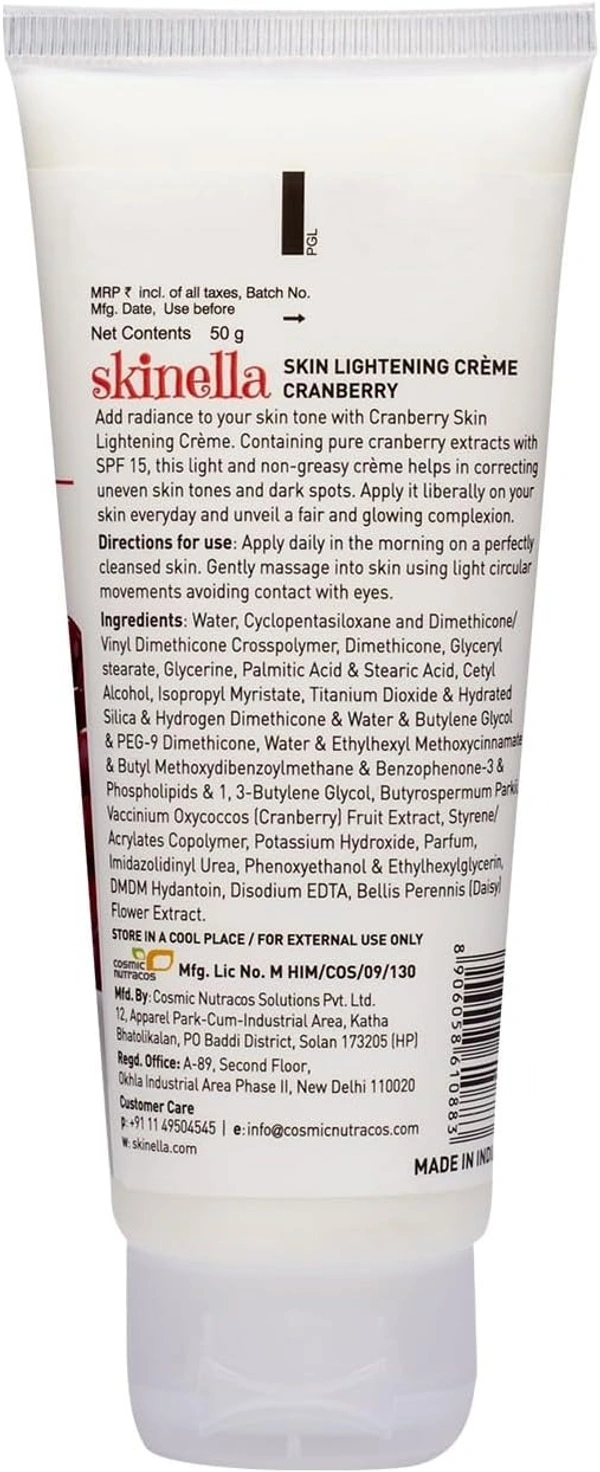 SKINELLA Cranberry Skin Lightening Creme (Pack of 2) (100 g)
