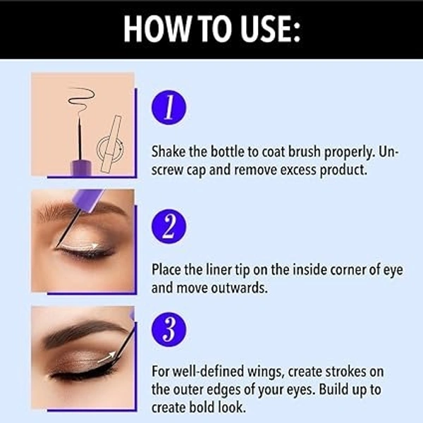 BLUE HEAVEN One stroke Liquid Eyeliner 3.5 ml (Black)