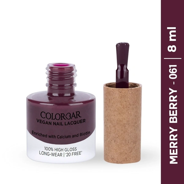 Colorbar Vegan Nail Lacquer - Merry Berry