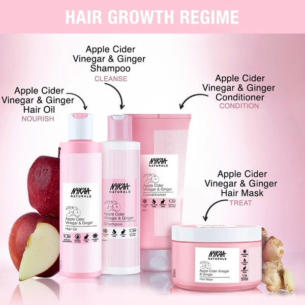 NYKAA Nykaa Naturals Anti-Dandruff Sulphate-Free Conditioner With Apple Cider Vinegar & Ginger