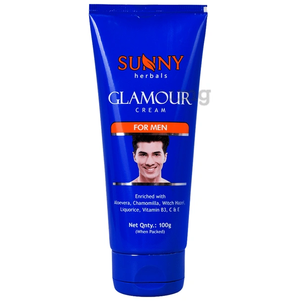 sunny Sunny Herbals Glamour Cream For Men (Enriched with Alorevea & Vitamin B3, C & E) Pack of 2  (200 g)