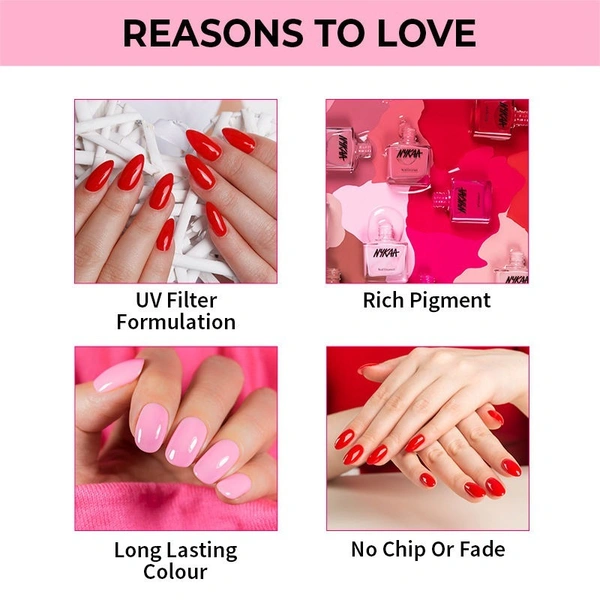 Nykaa Nail Enamel Polish - Sweet Cherry Blossom 107