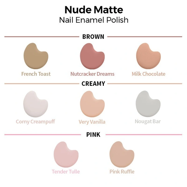 Nykaa Matte Nail Enamel Polish - Tender Tulle 153
