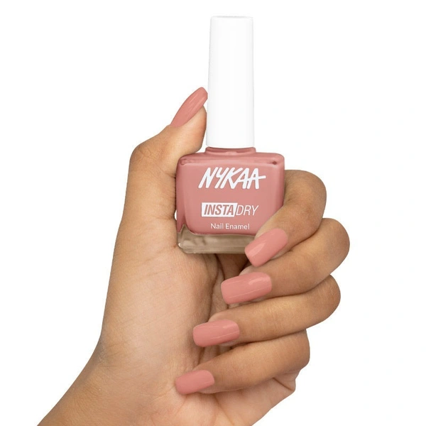 NYKAA Nykaa Insta Dry Fast Drying Nail Enamel Polish Coral Chat 347 - Coral