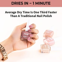 NYKAA Nykaa Insta Dry Fast Drying Nail Enamel Polish Coral Chat 347 - Coral