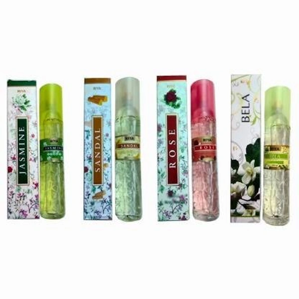 RIYA JASMINE, SANDAL, ROSE, BELA Spray (4 x 200 ml)