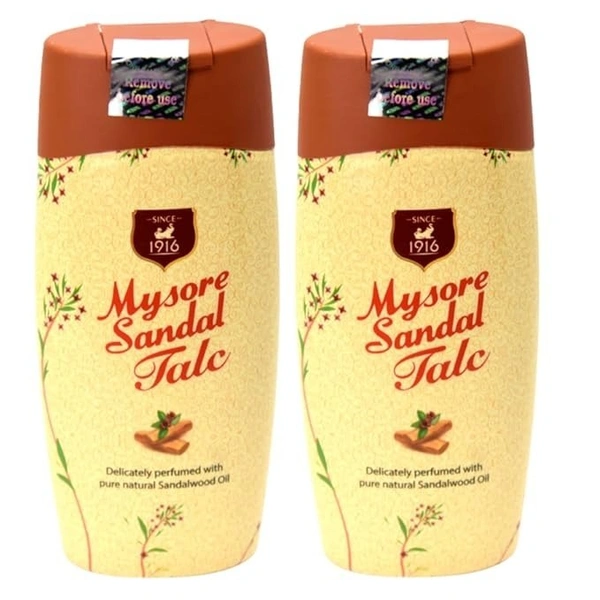 MYSORE SANDAL Sandal Talc (2 x 100 g)