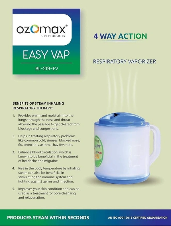OZOMAX EASY RESPIRATORY VAPORIZER