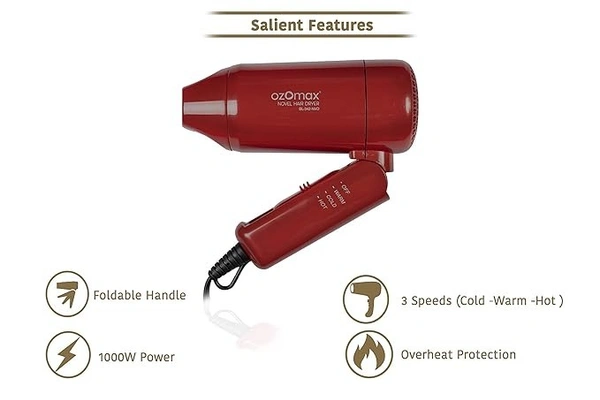 OZOMAX NOVEL HOT & COLD 1000 WATT