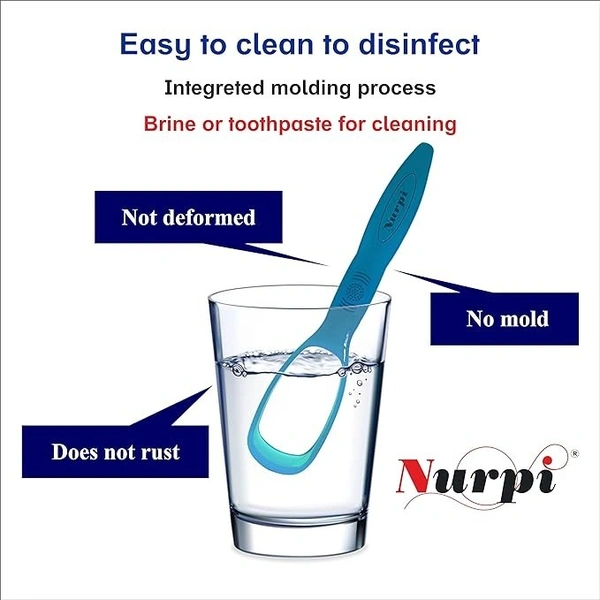 Stnemrag Plastic Tongue Cleaner (Pack of 5)