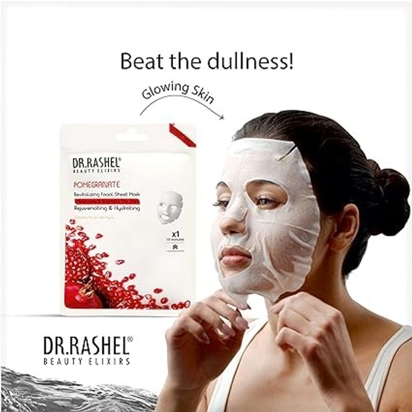 DR.RASHEL Sleek Rashel Pomegranate Revitalizing Facial Sheet Mask (20 g) - 1